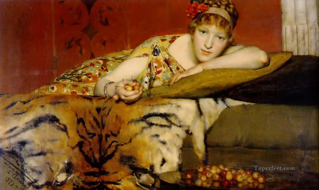 cherries Romantic Sir Lawrence Alma Tadema Oil Paintings
